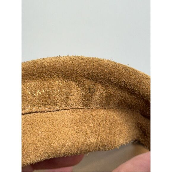 Steve Madden Sandals Womens Size 6 Tan Leather Double Strap Open Toe - Picture 6 of 7